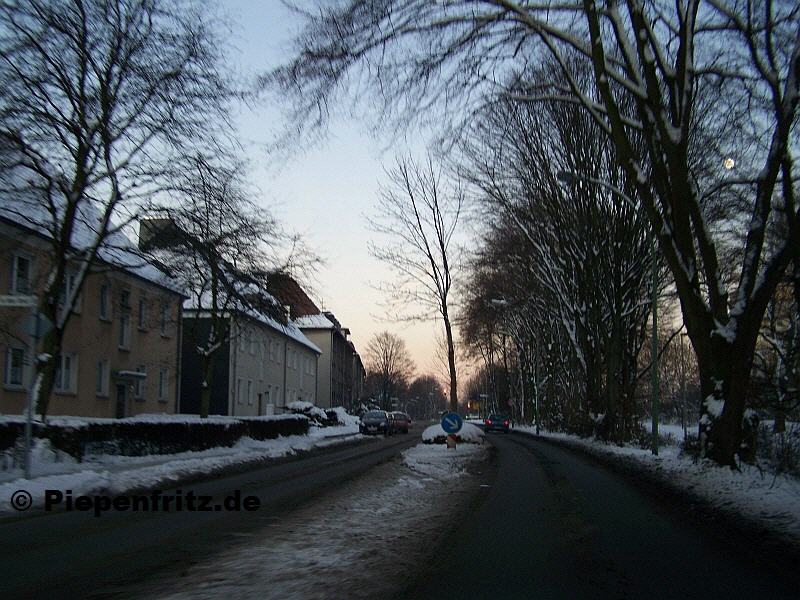 H&ouml;lkeskampring Richtung Wiescher Strasse.