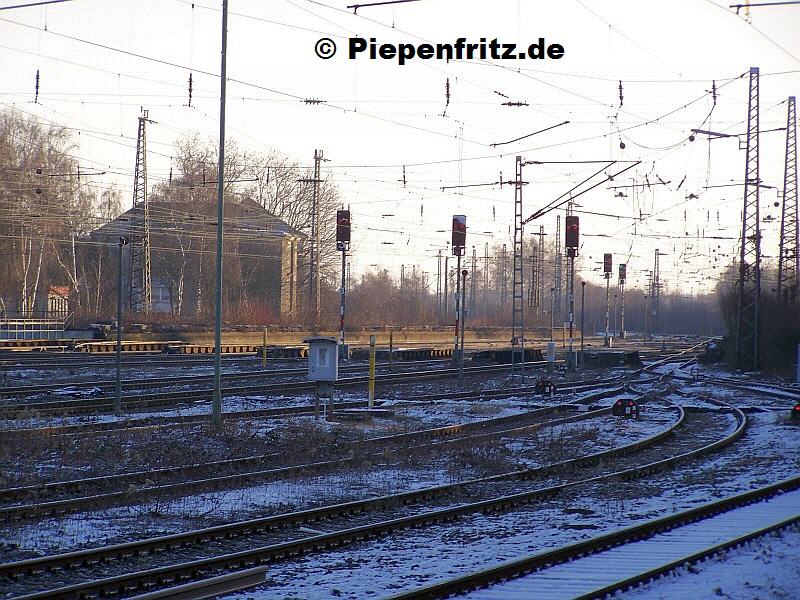 Herne Bf Gleisanlage Richtung Osten.